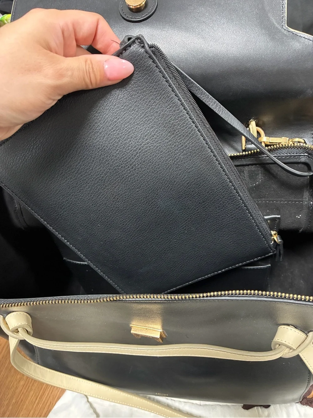 Celine structured belt